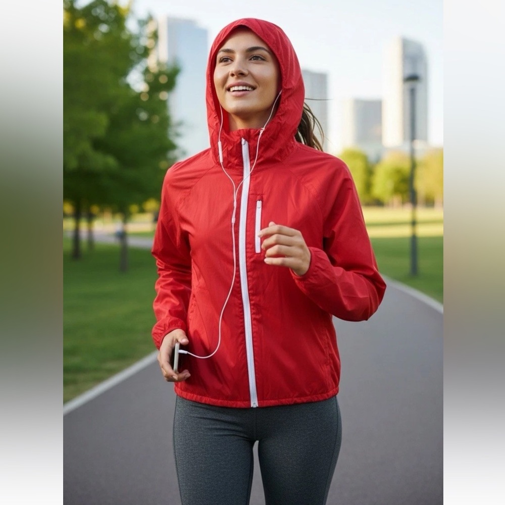 Athleta Women’s Crop Jacket Red Ascender Size XXS